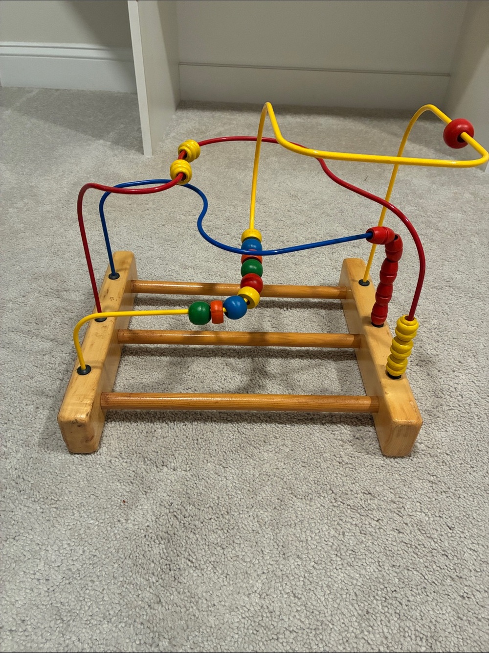 EDUCO Montessori Wooden Bead Maze Activity Toy - Multicolor